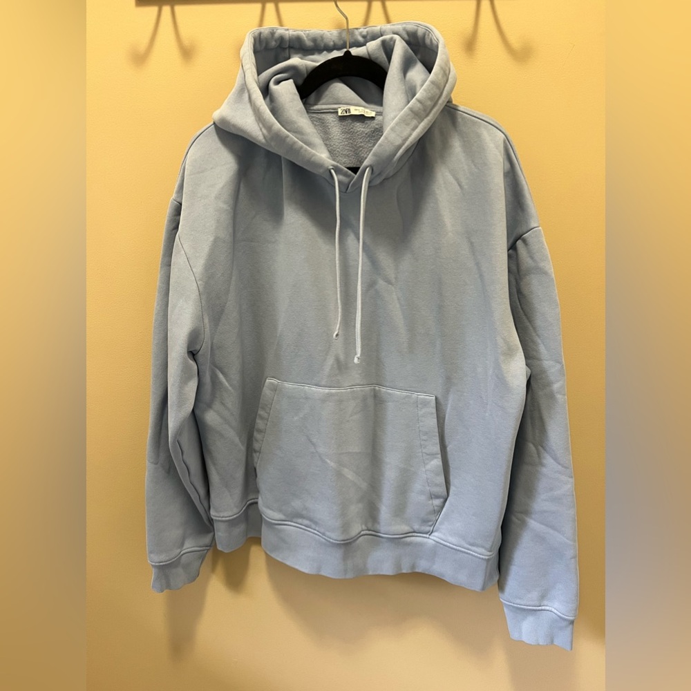 Zara Hoodie - Light Blue Mens Cotton XL